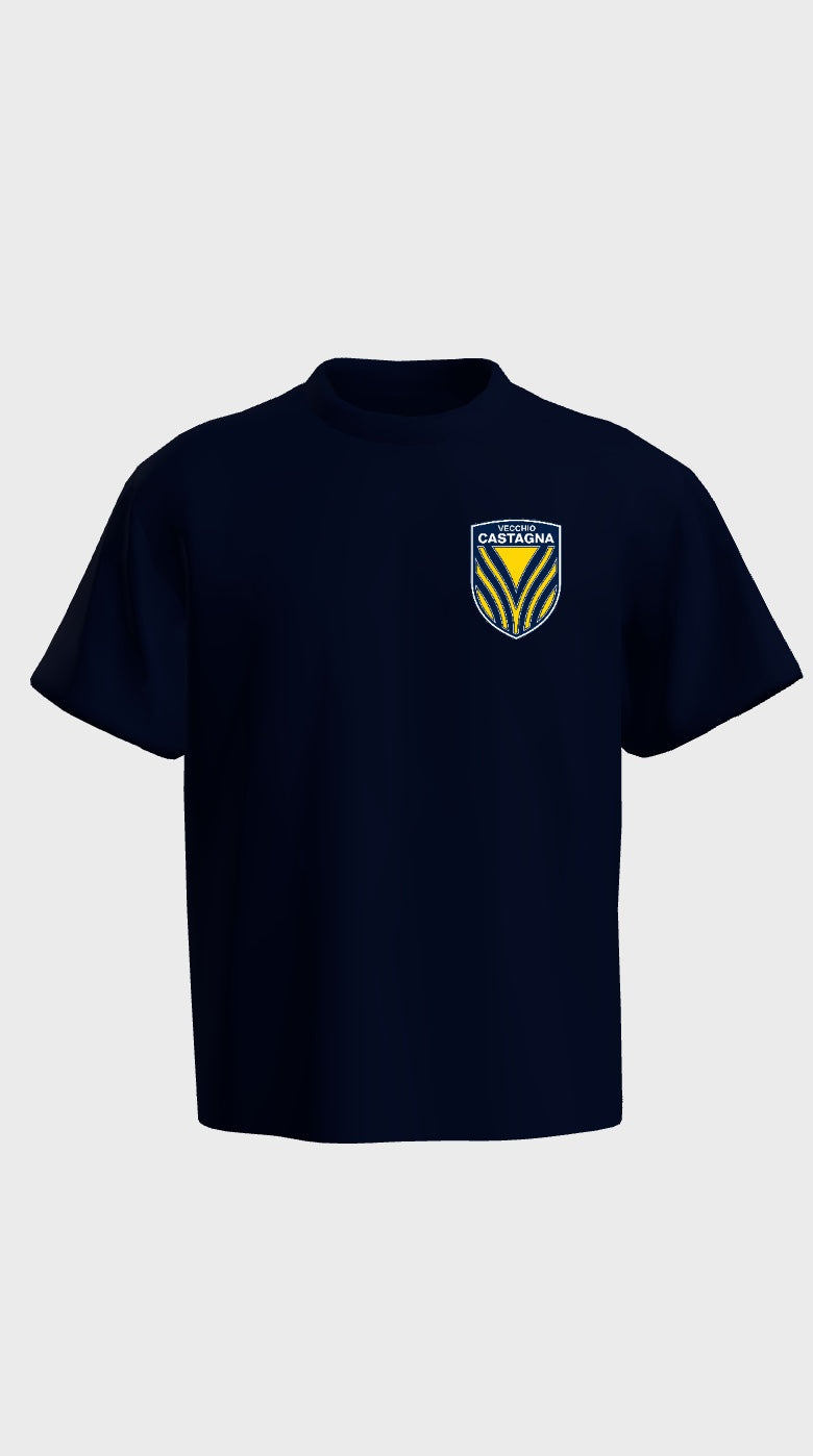 Vecchio castagna Navy T-shirt papà e figlio 🫂 - Front