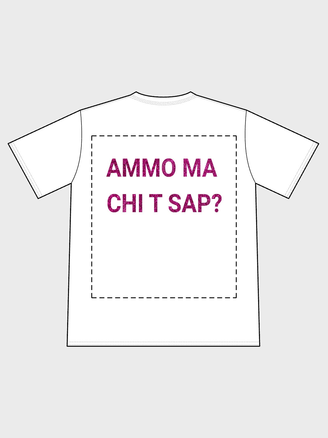 Maglia ‘Ammo ma chi t sap?’ Nera tiktok - Back