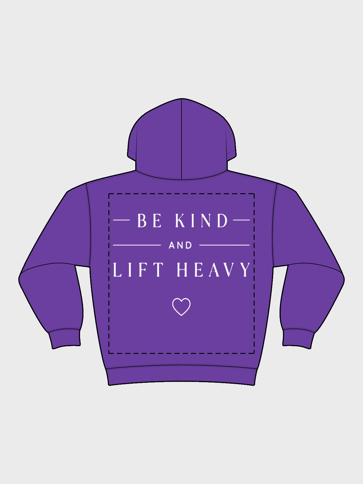 Felpa EMPOWER Logo Uomo Viola - Back