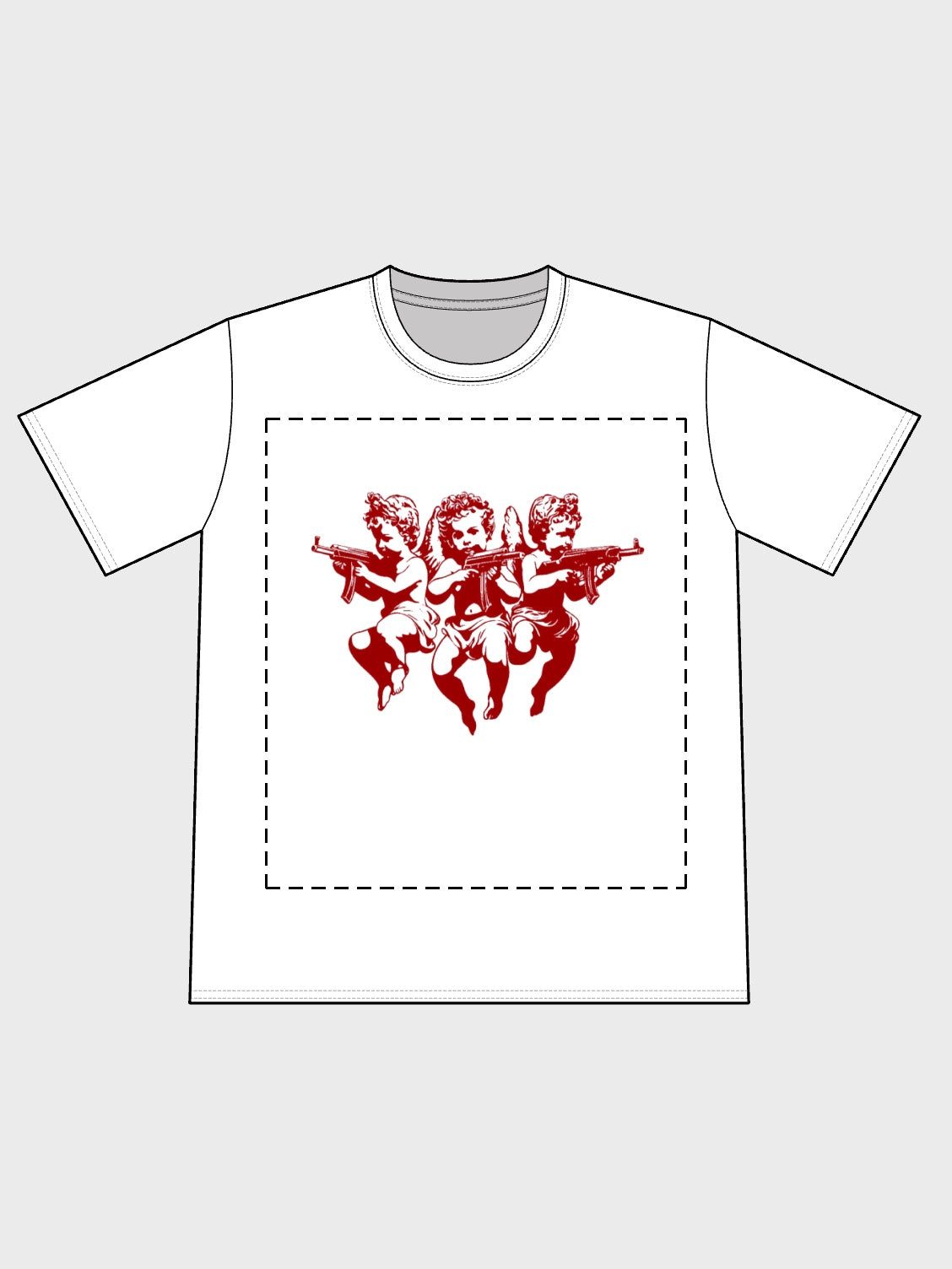 Shooting angels tee - Front
