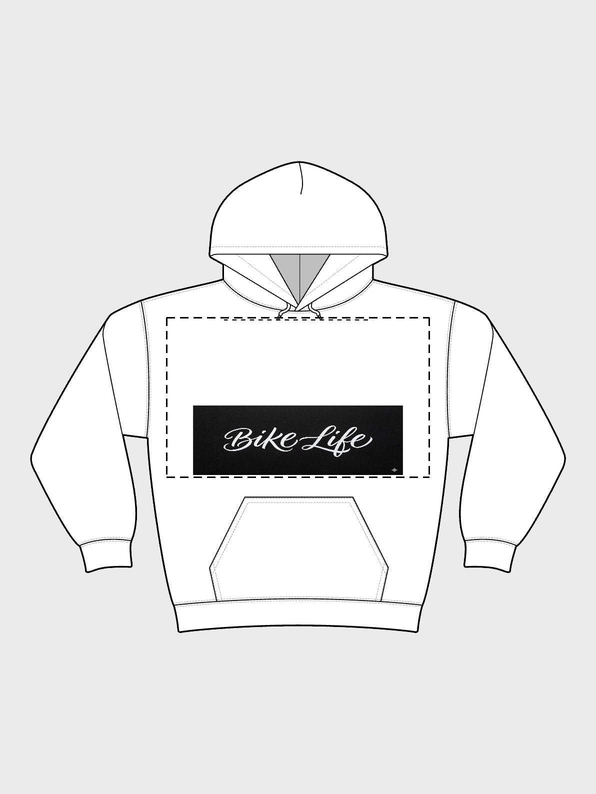 Bike life test hoodie - Front