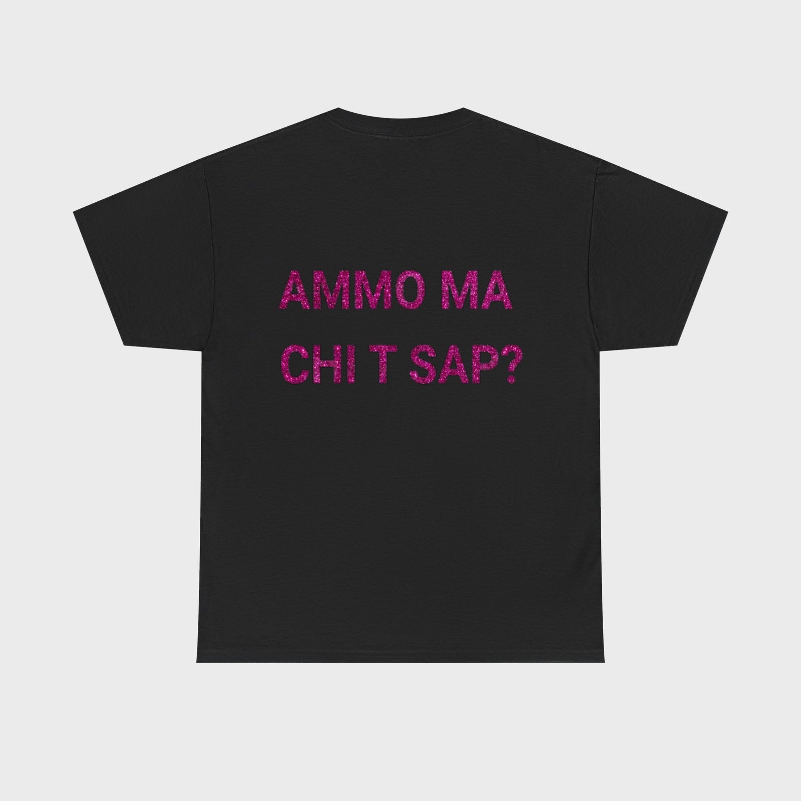 Maglia ‘Ammo ma chi t sap?’ Nera tiktok - Retro
