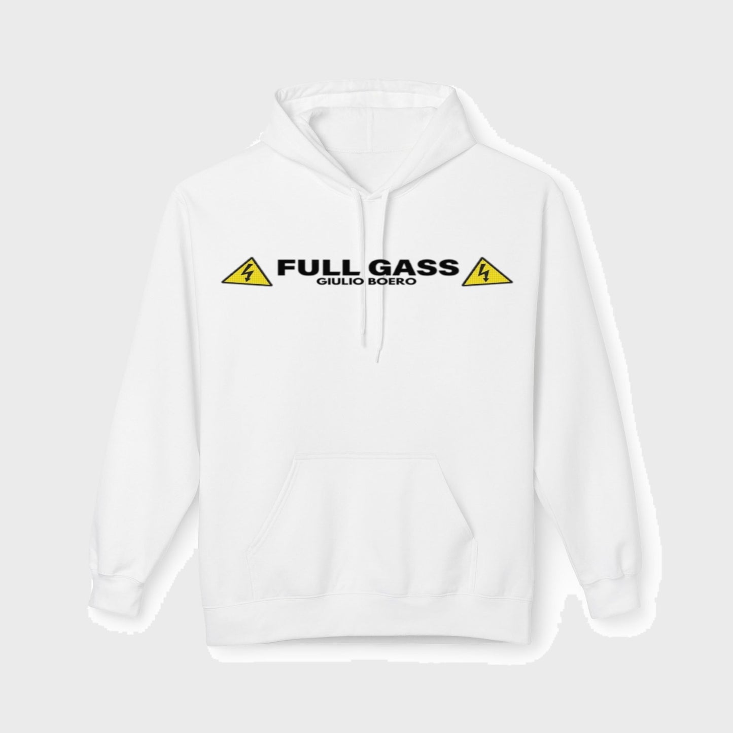 Felpa FULL GASS Bianca ⚪️ - Fronte