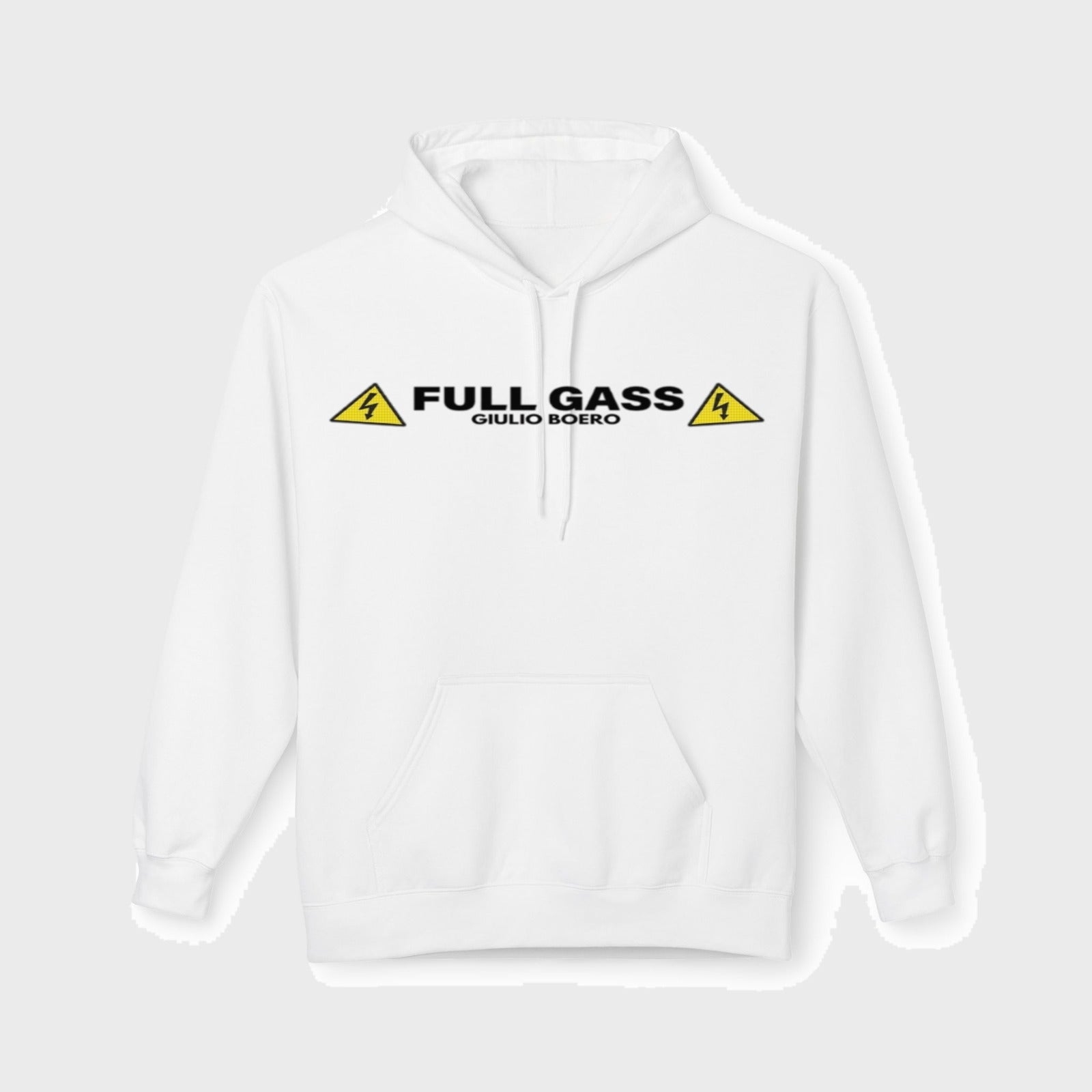 Felpa FULL GASS Bianca ⚪️ - Fronte