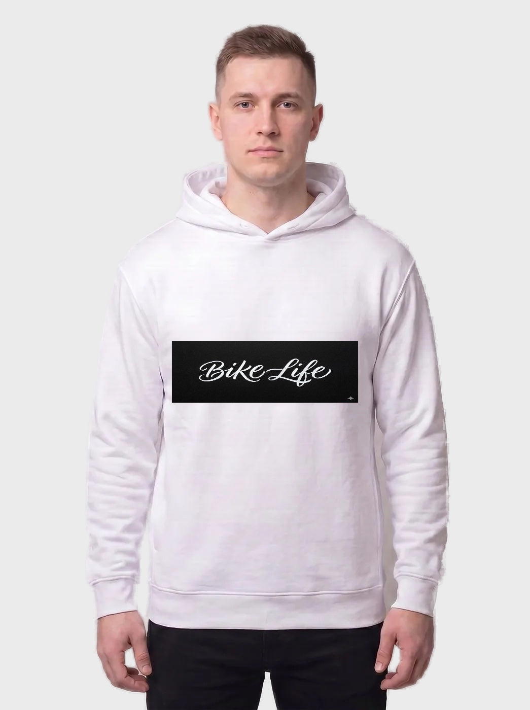 Bike life test hoodie - Fronte