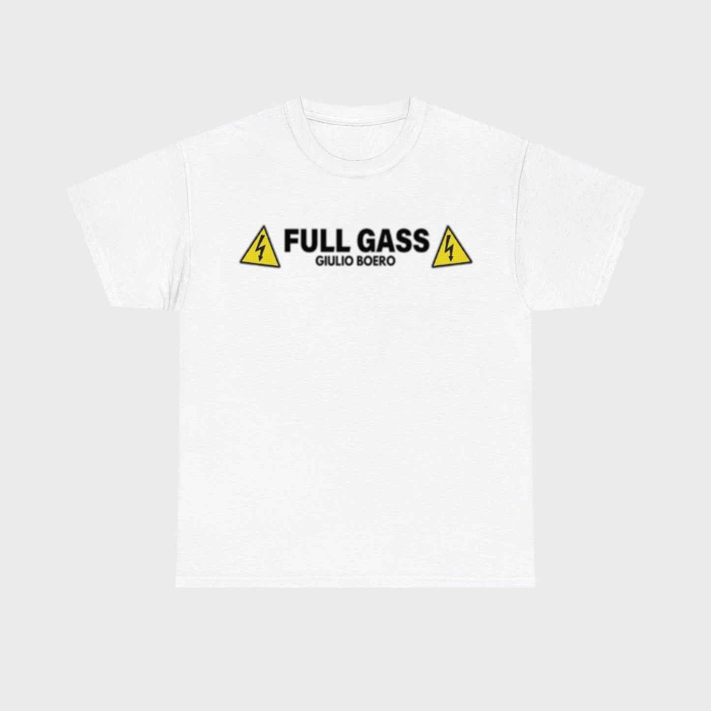 T-Shirt FULL GASS Bianca ⚪️ - Fronte
