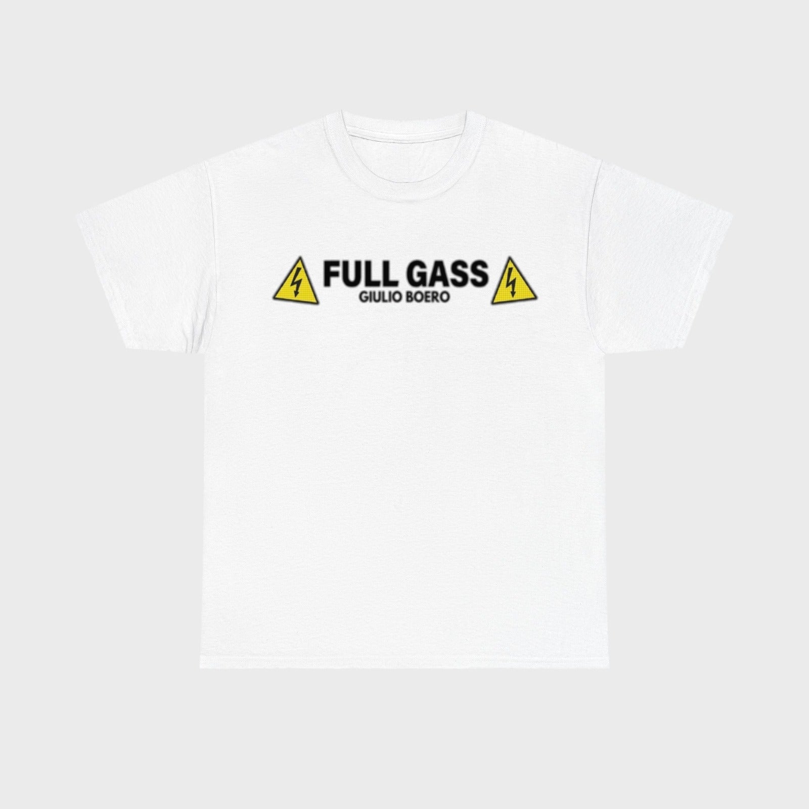 T-Shirt FULL GASS Bianca ⚪️ - Fronte