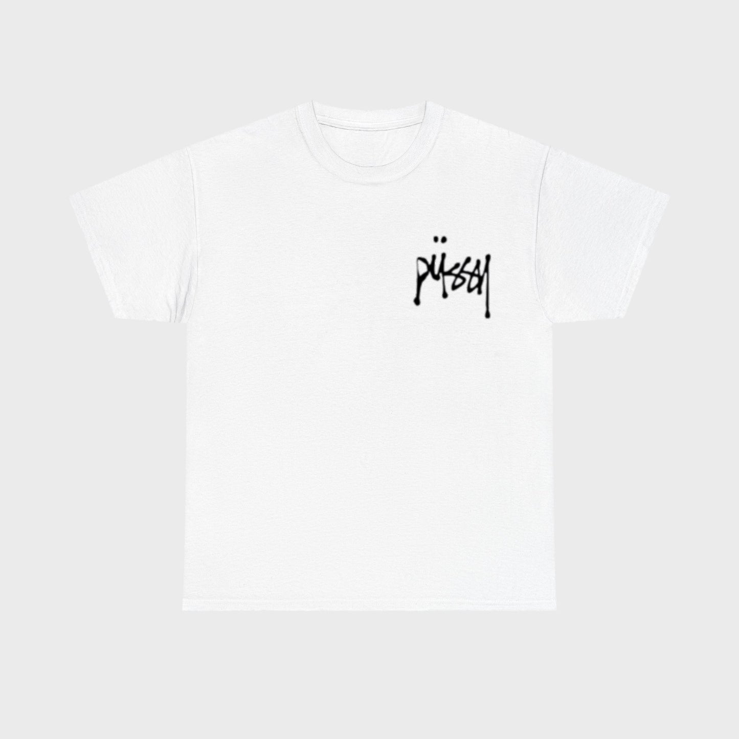 Pussy white tee stussy inspired - Fronte