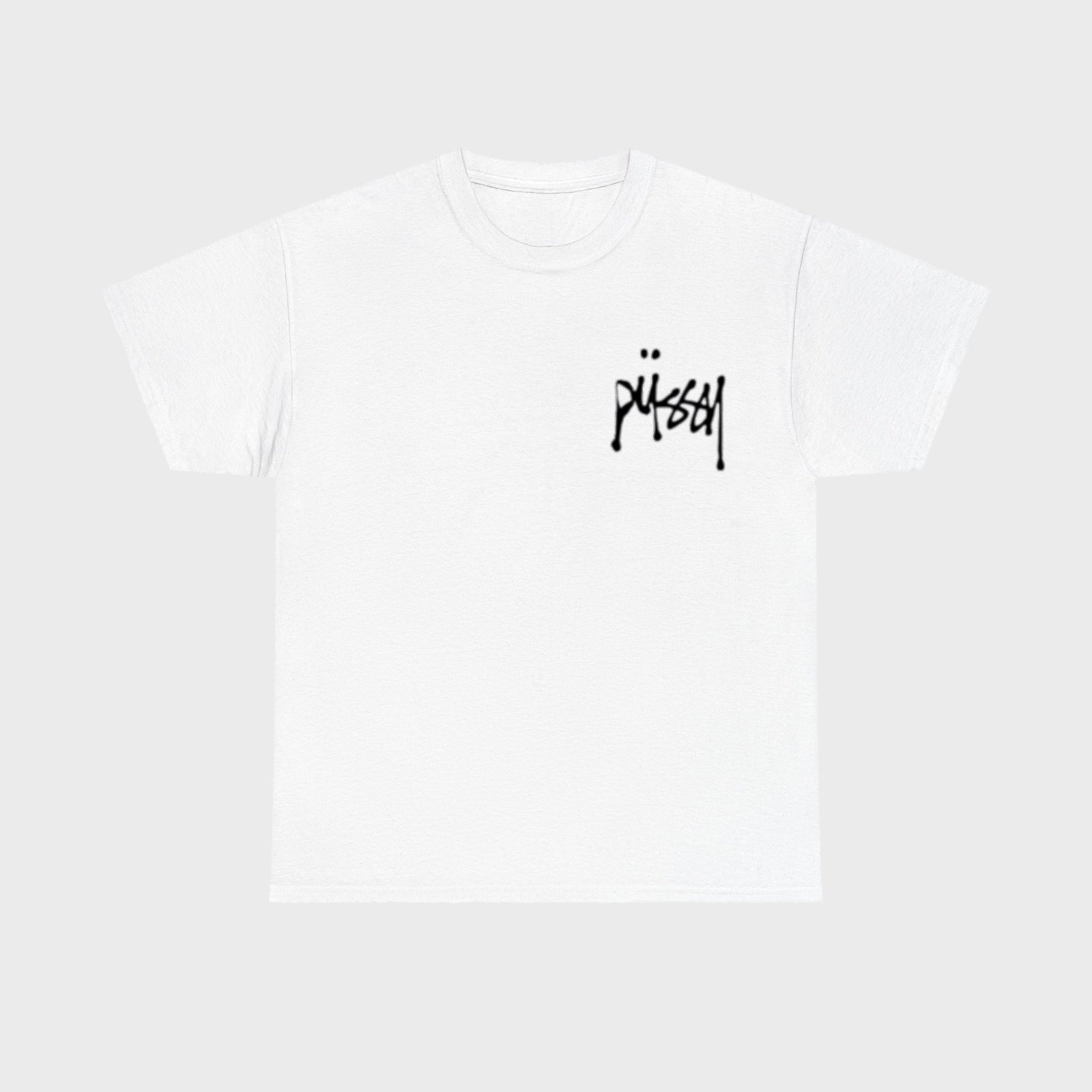 Pussy white tee stussy inspired - Fronte
