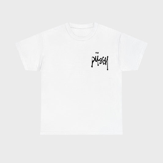 Pussy white tee stussy inspired - Fronte
